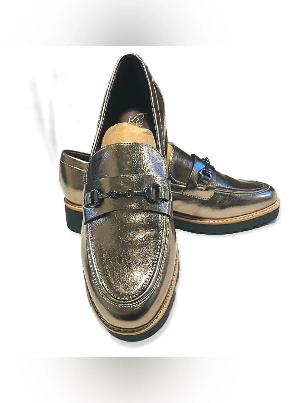 Franco Sarto Pewter Colette Bit Loafers 10W